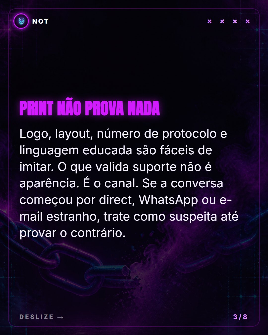 SUPORTE FALSO: slide 4 de 10