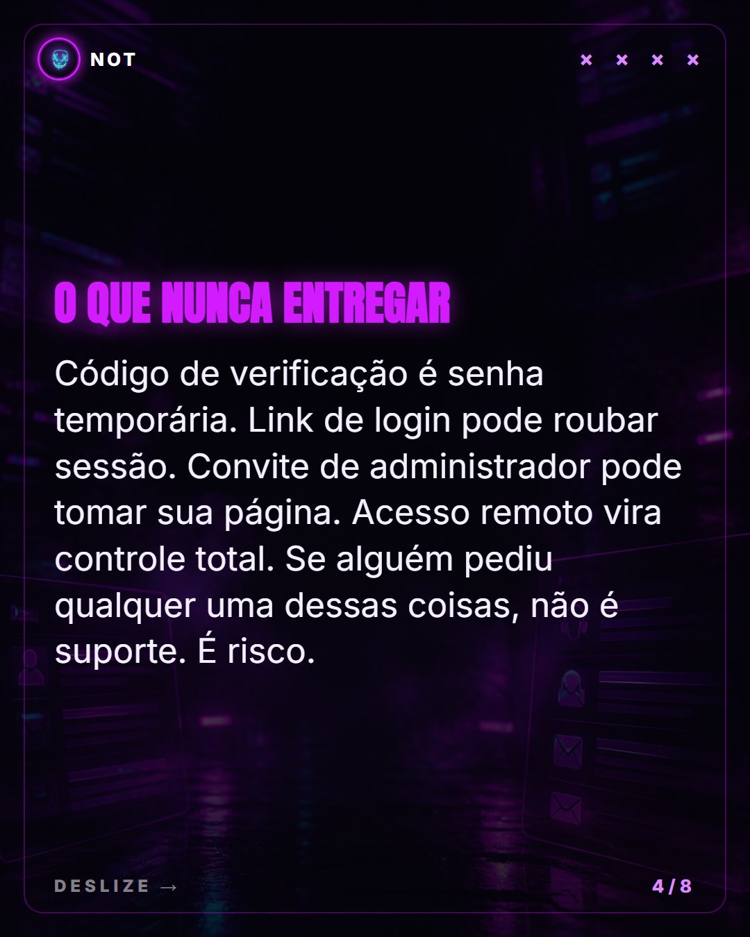 SUPORTE FALSO: slide 5 de 10